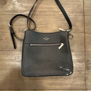 Kate Spade Black Pebbled Leather Shoulder Bag